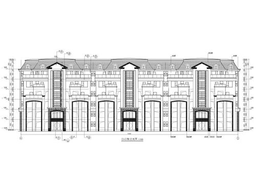 多层住宅洋房叠拼联排合院及商业建筑施工图