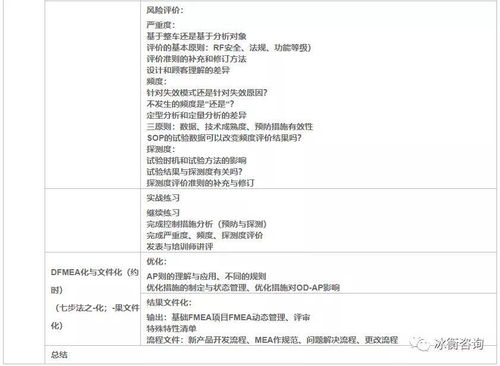 dfmea评审详细流程