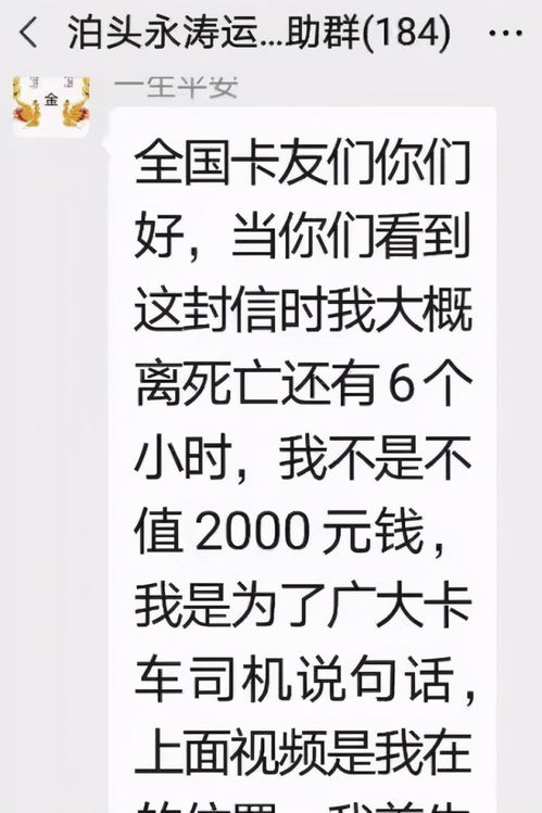 因罚款2000元而轻生,卡车司机用生命诉说了运输行业的艰辛