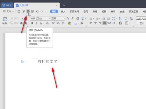 wps文字打印在什么地方 
