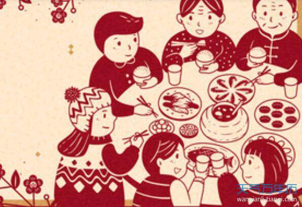 春节的画,中国最隆重的传统文化节日：春节的民间习俗（漫画）
