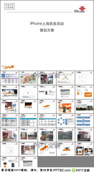 苹果iPhone上海首发活动策划方案PPT模板下载