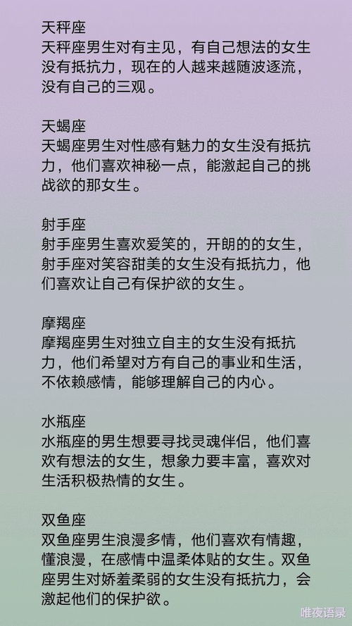 十二星座男对什么样的女生没有抵抗力,十二星座谁最深藏不露