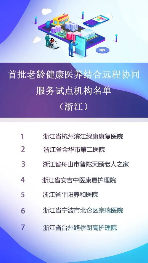 浙江7家医养结合机构成为全国首批试点 