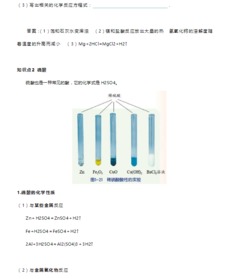 九上重要的酸知识点