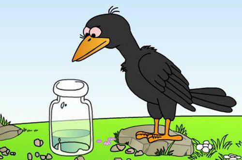 乌鸦有几种方法能喝到水的办法 