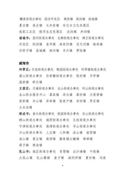 山东省老年人体育协会关于命名第一批 全省老年太极拳之乡 的通知 