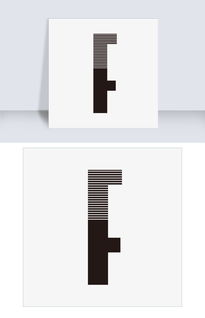 创意镂空线条时尚字母F图片素材 AI格式 下载 其他大全 