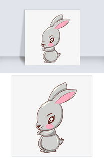 灰色的兔子图片 灰色的兔子素材 灰色的兔子模板下载 我图网VIP素材 