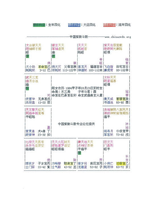 紫薇命盘详解(免费版)