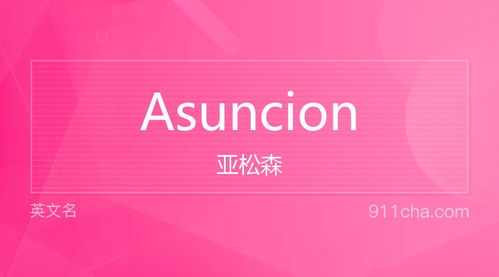 英文名Asuncion 的意思 性别含义寓意及印象是什么 英文名 911查询 