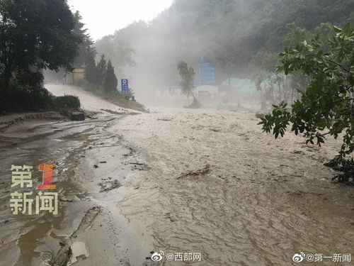 商洛持续中到大雨 国道242水毁严重