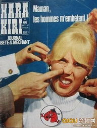 法国六十年代恶心杂志封面图片 
