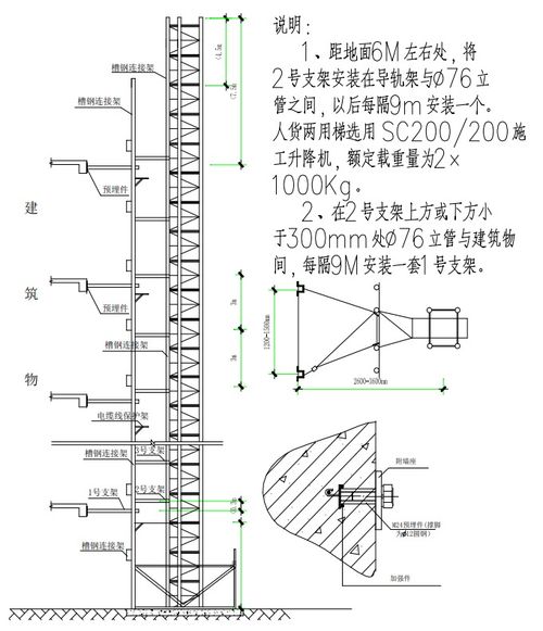 框架结构住宅施工电梯安装方案