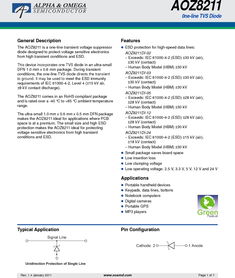 Alpha Omega Semiconductor Inc厂商 AOZ8211DI 03 pdf预览第 1 页, datasheet数据手册下载 21ic电子元件大全查询网 