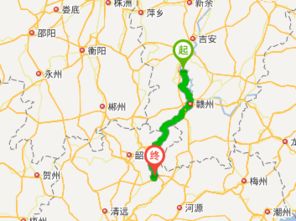 江西万安县到广州翁源县有多远 