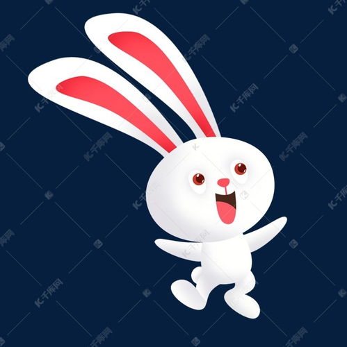 活泼好动的可爱白兔子免扣图素材图片免费下载 千库网 
