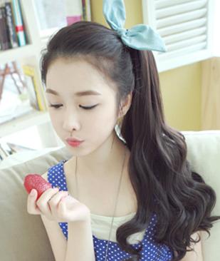 精选韩式高马尾发型 盘点10款清新萝莉 甜美可人的学生马尾 