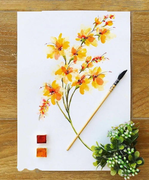 水彩画花卉简单 图片搜索