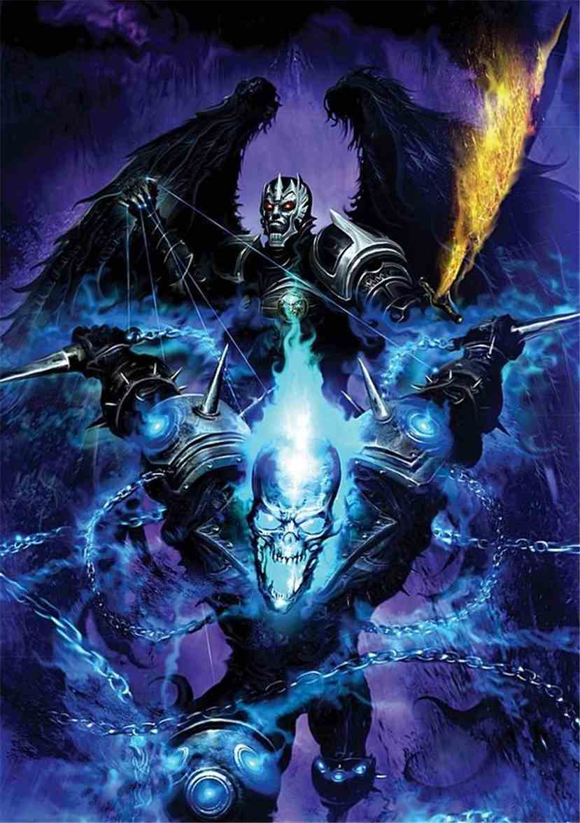 洛基所化身的恶灵骑士形象图 漫威 闪闪果实恶灵骑士在漫画里的敌人