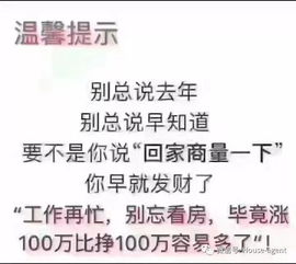 买房不要问没买过房的意见,因为他们没有试过20万买,100万卖出去的感受