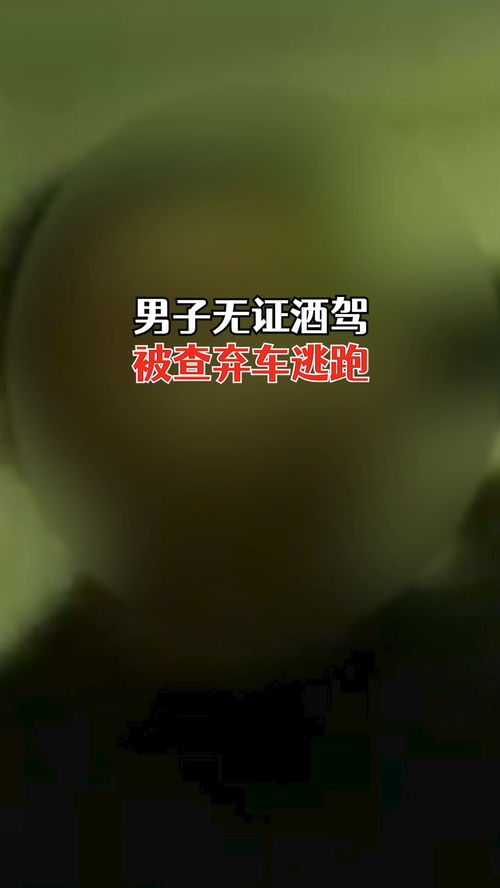 男子无证酒驾被查弃车逃跑,民警5分钟成功抓获 