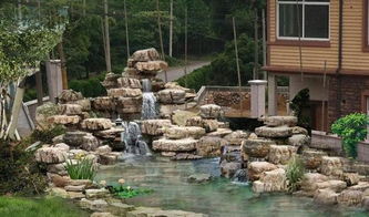 小庭院生活景观 庭院鱼池假山设计 施工制作都在这里