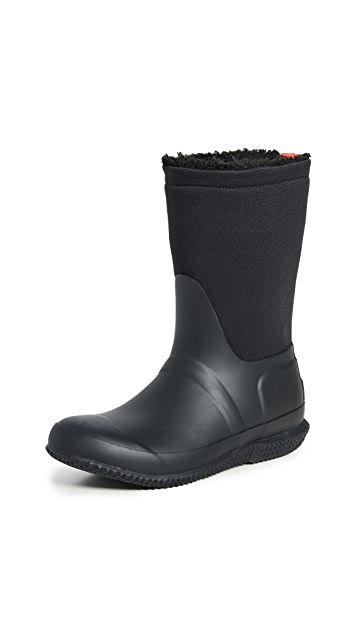 Hunter Boots Original 翻卷领羊羔绒靴子 