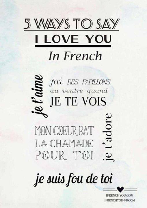浪漫法语短句 5个法语短句表达 我爱你