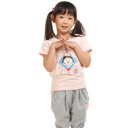 樱桃小丸子 童装 星座系列女童 巨蟹座 短袖T恤CG21A031 2014夏款