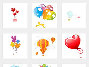独立PNG 气球卡通气球卡通热气球彩色气球心形气球节日庆典装饰素材png图片 模板下载 6.26MB 效果大全 