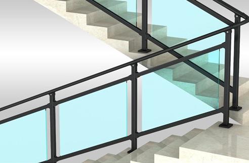 不锈钢玻璃楼梯扶手,玻璃该怎么测量尺寸 