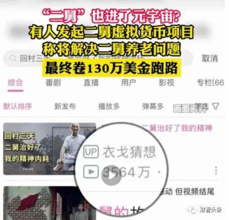 “二舅币”却崩盘了—最近网上说的二舅是什么意思