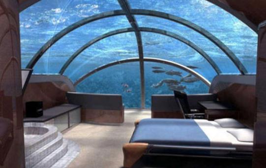全球首座海底别墅酒店,住一晚要33万,躺床上就能看到鲨鱼
