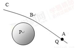 太空深处有一均匀带负电的星球P.有一也带负电的极小星体Q沿如图所示的路径ABC掠过星球.B点是两者的最近点.忽略其他天体的影响.运动过程中万有引力始终大于静电力.则A 