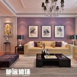 紫色简欧沙发