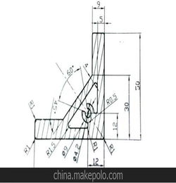 45度角件型材 铝合金角件型材 强力型材角件 角度型材 铝材角件