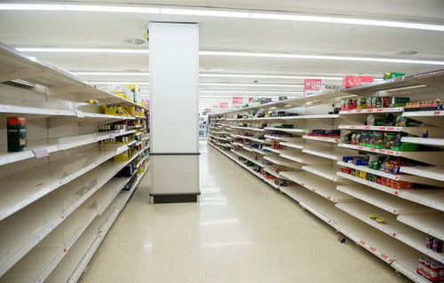 英国超市惊现恐慌式购物 见啥抢啥 货架上全空了
