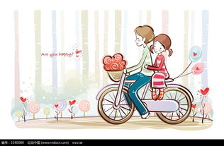 骑单车的情侣图片免费下载 编号5190080 红动网 