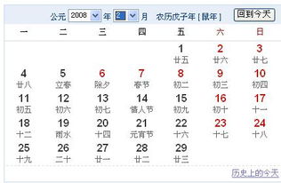 2007年农历十二月二十八是阳历的多少号 