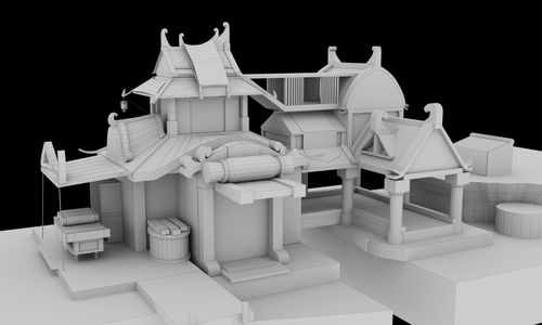 3dmax游戏房子建模教程(3dmax怎么做房子模型)
