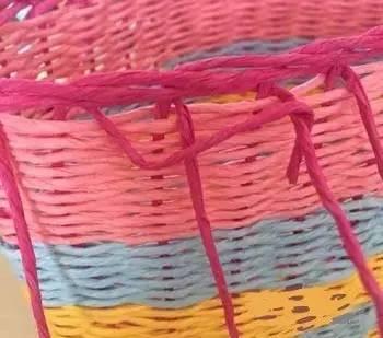 纯手工编织篮子详细方法步骤 