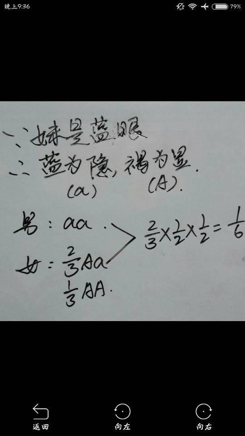 高中生物基因型概率怎么计算啊 这道题怎么计算 那些分数是怎么来的 求帮忙解释一下,谢谢 