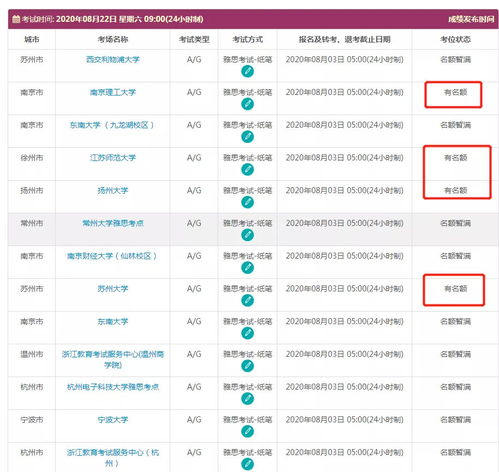 雅思官方7 8月再次放出考位,没有的速抢