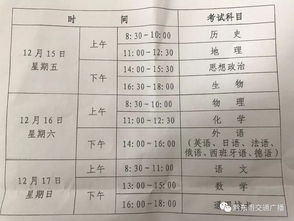 家有高考考生注意了 12月又将迎来一次大考