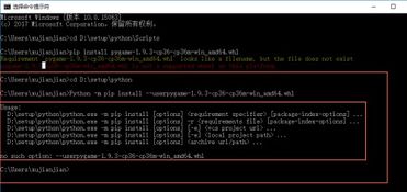 win10用pip安装pygame