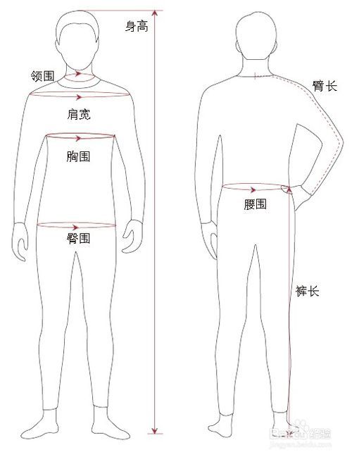 衣服尺码表 一般到哪里测量 如何测量 