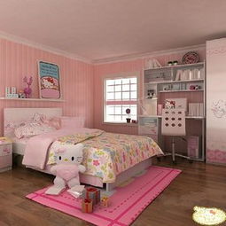 现代风格小平米儿童卧室壁纸效果图现代风格儿童书桌图片 