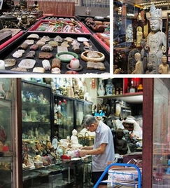 报道,香港古董古玩鉴定交易中心的一角 