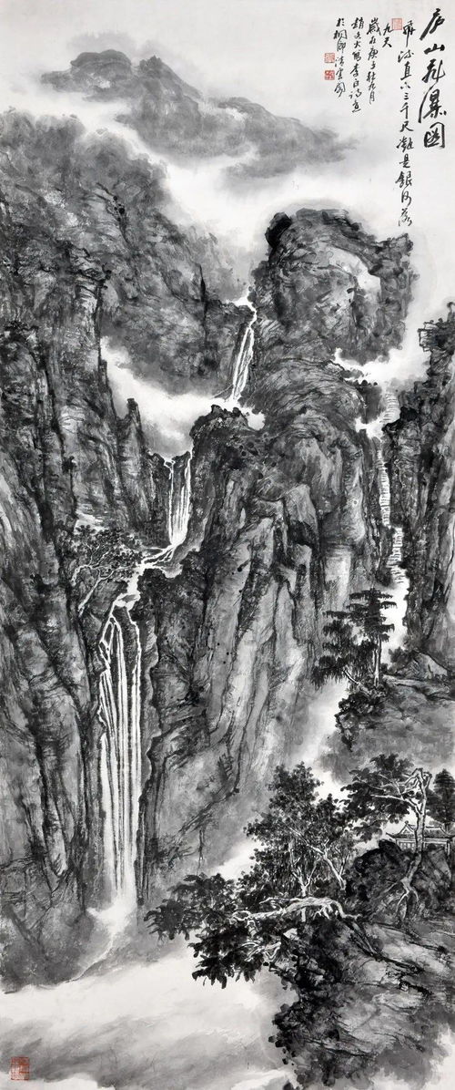 山烟涵树色 妙手绘山河 品读赵文火山水画